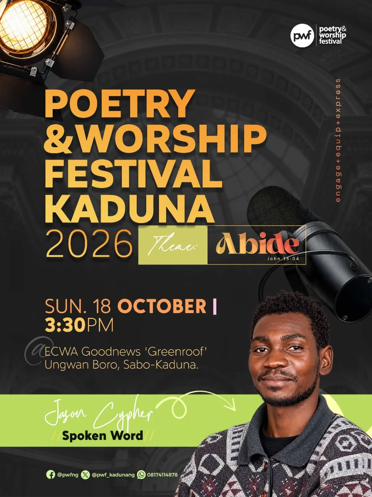 Jason Cypher ABIDE 2026 spoken word artist poster